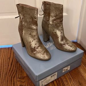 Seychelles leather and chrome heeled booties